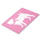 パグ犬の子犬メモ帳 ノートパッド (アングル)