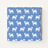 パグ犬の子犬 ノートブック (裏面)