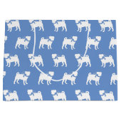 パグ犬の子犬 ラージペーパーバッグ (正面)