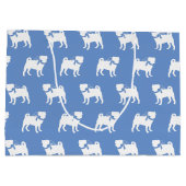 パグ犬の子犬 ラージペーパーバッグ (裏面)