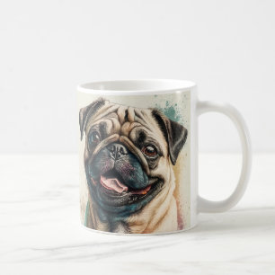 パグ犬の恋人マグ犬のママのマグ コーヒーマグカップ