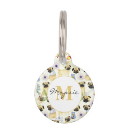 パグ犬の愛人のパーソナライズされたペット ペット　ネームタグ