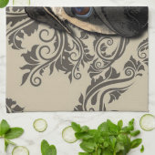 パグ犬の抽象芸術ペットパターンプリント キッチンタオル (折り畳み)