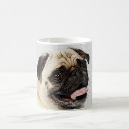 パグ犬の朝 コーヒーマグカップ