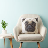 パグ犬の枕 クッション (椅子)