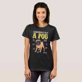 パグ犬の解剖学 Tシャツ (正面フル)