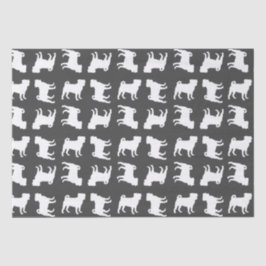 パグ犬の赤ちゃんシャワーグレーの子犬男女兼用 薄葉紙