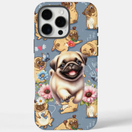 パグ犬の面白グッズ iPhone 16 PRO MAXケース