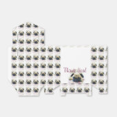 パグ犬サンキューパーティーのお願いボックス フェイバーボックス (折り畳みなし)