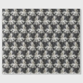 パグ犬パターン ラッピングペーパー (フラット)