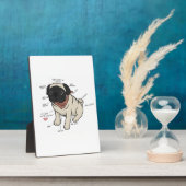 パグ犬図の解剖学 フォトプラーク (側面)