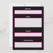 パグ犬特別招待状 招待状 (裏面)