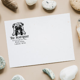 パグ犬、カスタム差出人住所、 ラバースタンプ