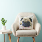 パグ犬 クッション (椅子)