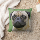 パグ犬 クッション (ブランケット)