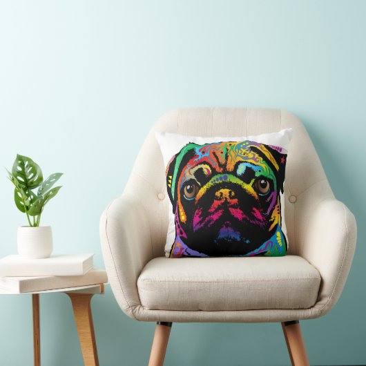 パグ犬 クッション (椅子)