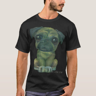 パグ犬×クロード・モネ #3 マッシュアップ - オリジナルアートPi Tシャツ