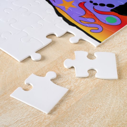 パグ犬 ジグソーパズル (側面)