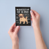 パグ犬 チラシ (手)