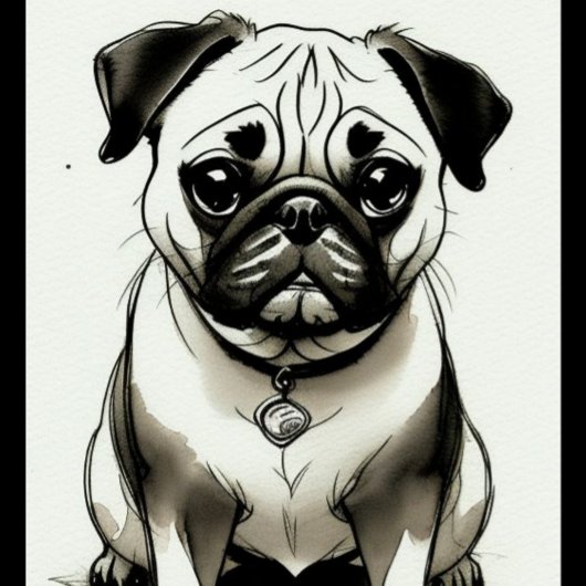 パグ犬 トランプ