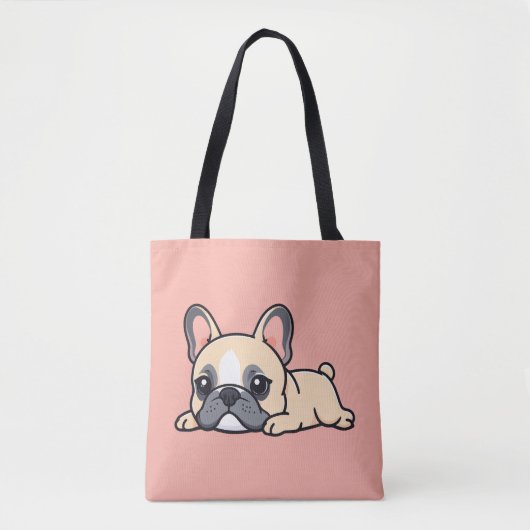 パグ犬 トートバッグ (正面)