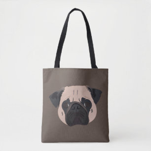 パグ犬 トートバッグ