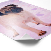 パグ犬 フォトプリント            (角)