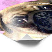 パグ犬 フォトプリント            (角)