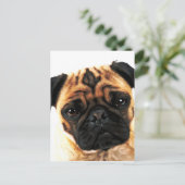パグ犬 ポストカード (スタンド正面)