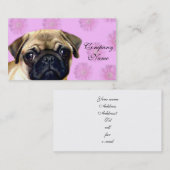 パグ犬 名刺 (正面/裏面)