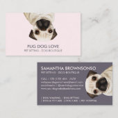 パグ犬 名刺 (正面/裏面)