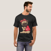 パグ犬 愛する母へのタトゥー Tシャツ (正面フル)