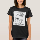 パグ犬 Tシャツ (正面)