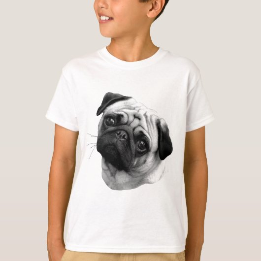 パグ犬 Tシャツ (正面)