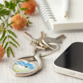 パグ犬Keychainのパグのギフト、私はパグを愛します、 キーホルダー (側面)