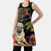 パグ祝スクリスマス エプロン (インサイチュ)