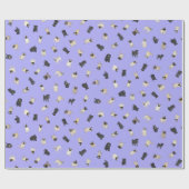 パグ紙吹雪 – 紫転が/ ラッピングペーパー (フラット)