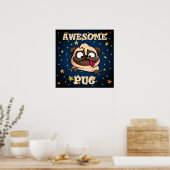パグ素晴らしポスター ポスター (キッチン)