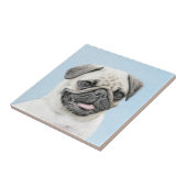 パグ絵画ズ – かわいいオリジナルドッグアート タイル (側面)