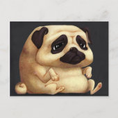 パグ葉書 ポストカード (正面)
