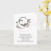 パグ詩：ローラー・パグ・カード カード (黄色い花)