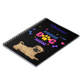 パグ誇りを持ったドッグ母 ノートブック (左側)