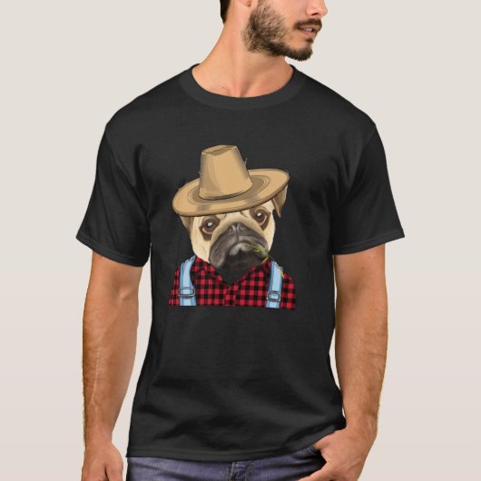 パグ農家の犬 Tシャツ (正面)