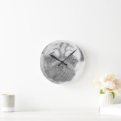 パグ顔 ラウンド壁時計 (ホーム)