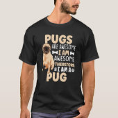 パグ飼い主のためのパグ犬の衣服1 Tシャツ (正面)