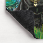 パグ13(黒) – ユリ1 マウスパッド (コーナー)