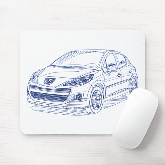 パグ207 2010年 マウスパッド (マウス)