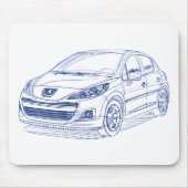 パグ207 2010年 マウスパッド (正面)