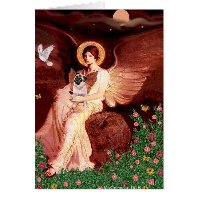 パグ5 （子鹿） – 天使の着席 (正面)