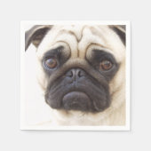 パグ7 スタンダードカクテルナプキン (正面)